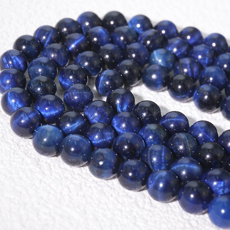 "Grade A Colored Tiger Eye Stone Round Beads for Handmade DIY Jewelry - Braided Bracelet & Necklace"