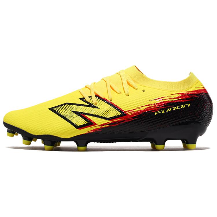 

New Balance Furon V8 MG Multi Ground Synthetic Leather Support Coverage Soccer Shoes Men s Yellow UF3M6CN 45.5