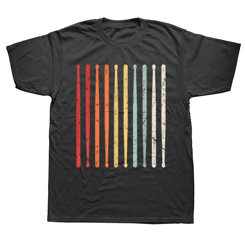 

Funny Drum Stick Drummer Player T-shirts Men Women s Fashion Casual Tshirt 100% Cotton Loose Oversized T Shirt Summer - Men s... S