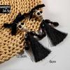 Colorful Skull Drop Earring Tassel Ear Jewelry Accessories Creative Halloween Earrings  Party