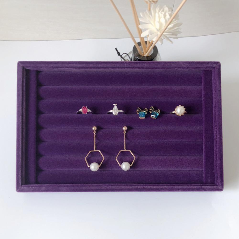 Small Fleece Ring Plate, Stud Earrings, Earrings Plate, Empty Plate, Jewelry Display Rack, Jewelry Storage Box, Tray.