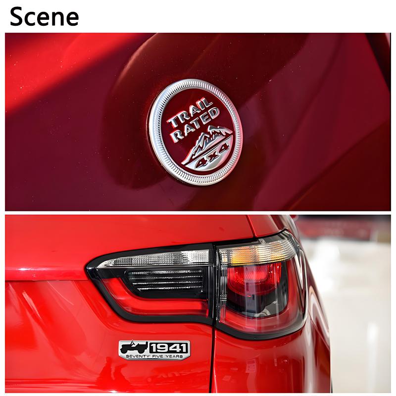 Metal Emblem Sticker Badge Body Trunk Snow Mountain Design Sticker For Jeep Wrangler Rubicon Renegade Compass Grand Cherokee jk
