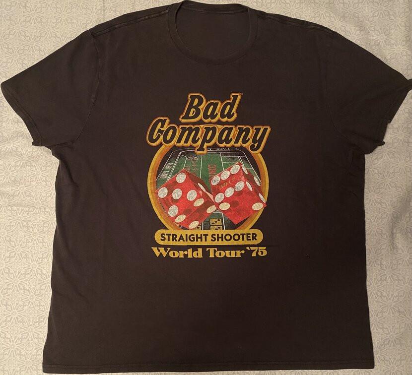 Bad Company Straight Shooter Мировой Тур;75 Подарок для фаната S to 5XL Футболка Унисекс Футболка