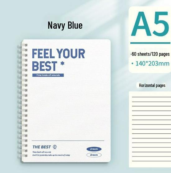 

Блокнот А5 на спирали, многоцветный, утолщенный, пустой, для студентов - Товары первой необходимости для возвращения в школу