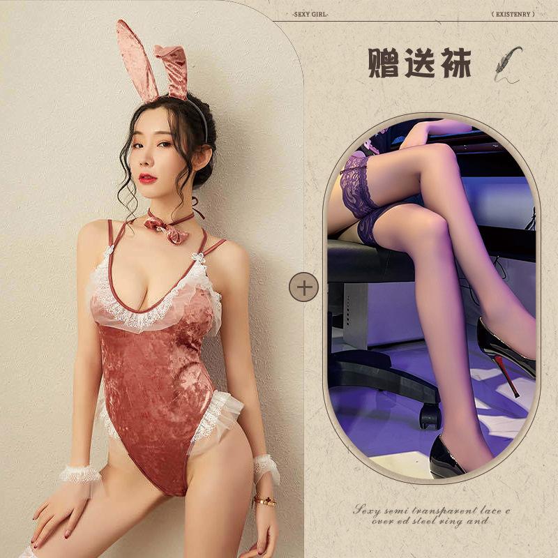 Sexy Lingerie New Uniform Bunny Onesie Lace COS Cosplay Seduction Suit