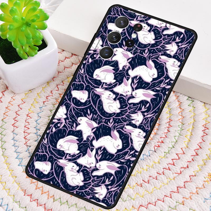 Bunny Rabbits Phone Case for Samsung Galaxy note 10 pro S26 Ultra S23 S24 FE S25 S21 S22 PLUS shockproof Cove
