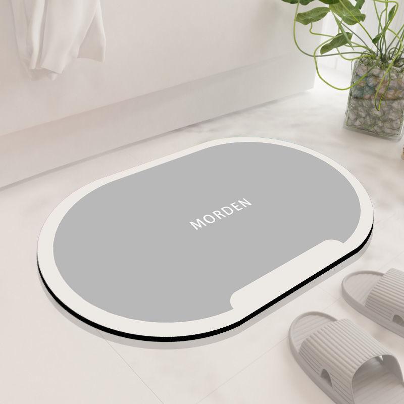 Diatom mud bathroom absorbent foot pad non-slip and dirt-resistant simple quick-drying mat toilet door pad ins wind foot pad