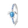 Ring Original  CopperBlue Sea Turtle Ring Valentine's Anniversary Fine Women Gift Accessory Nickel-Free Hypoallergenic