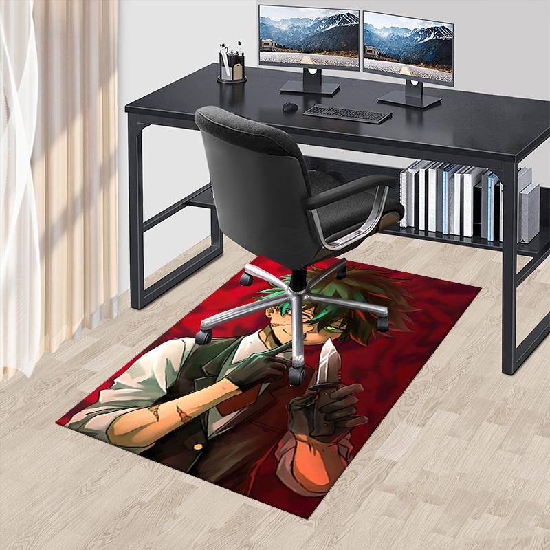 

1pc My Hero Academia Midoriya Izuku Theme Chair Mat - Anime Cartoon Design Office Desk Pad, Non-Slip Carpet for Home Decor, Suitable for All Seasons.Y 60cm by 90cm