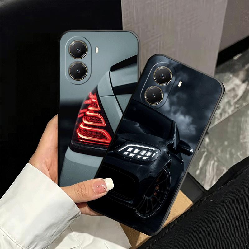 Sports Car Cool Taillight Soft Phone Case for Xiaomi Poco X5 X6 X7 X8 Pro Max X3 F7 F8 Ultra M8 M7 M6 M5 Redmi 15 15C 14C 13C 12