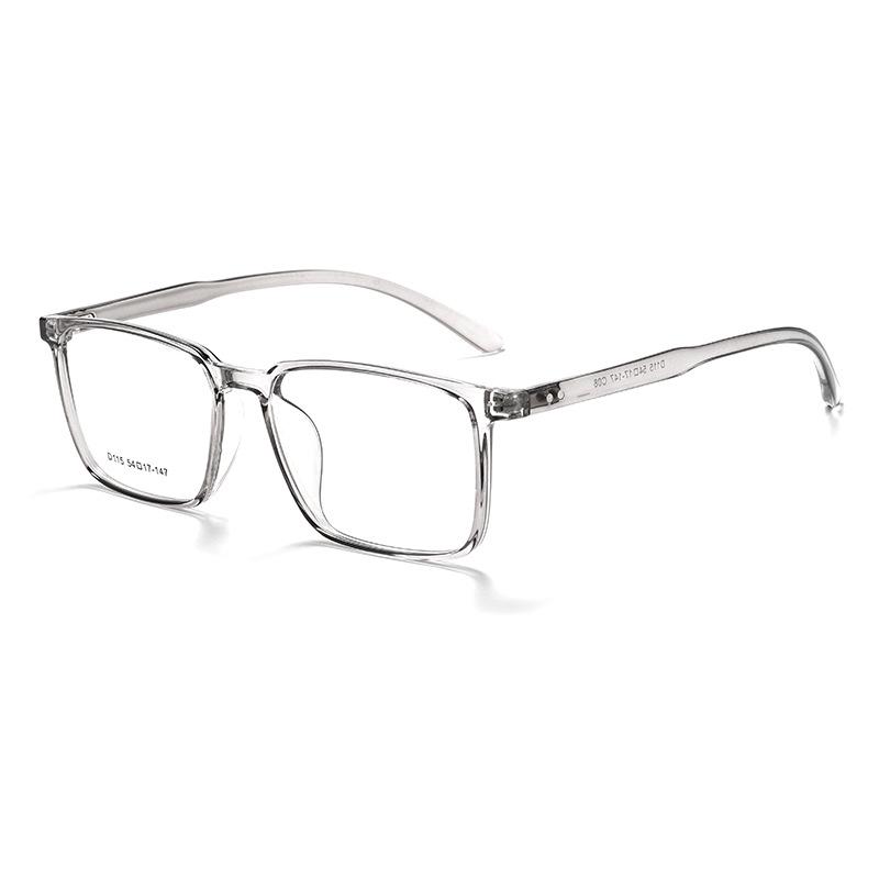 Unisex TR90 Ultralight Square Full Frame Eyeglasses for Myopia or Plano