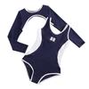 2025 New Style Girls' Long Sleeve Sun Protection One-Piece Swimsuit for Middle & Big Children – High-End Professional Sportswear