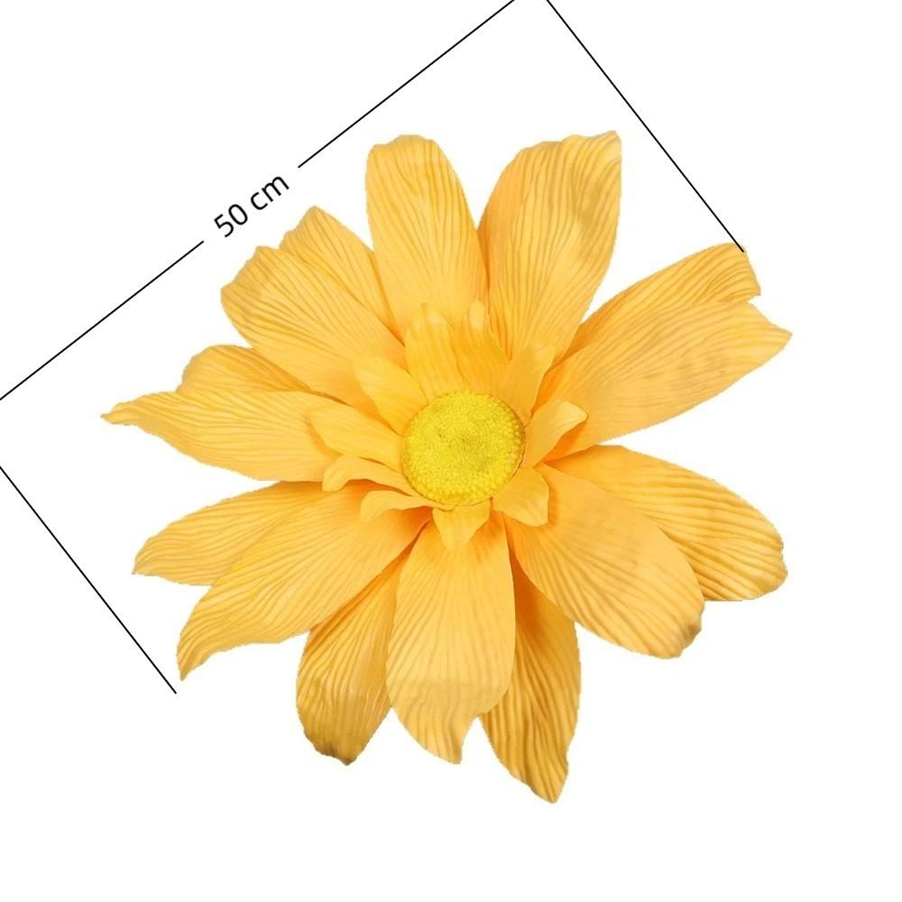 Nowy 50cm Sztuczny Stokrotka Duży Wielokolorowy Symulowany Kwiat Wodoodporny Pianka PE Stokrotka Dekoracja Ślubna