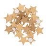 Gold Wooden Star Stickers