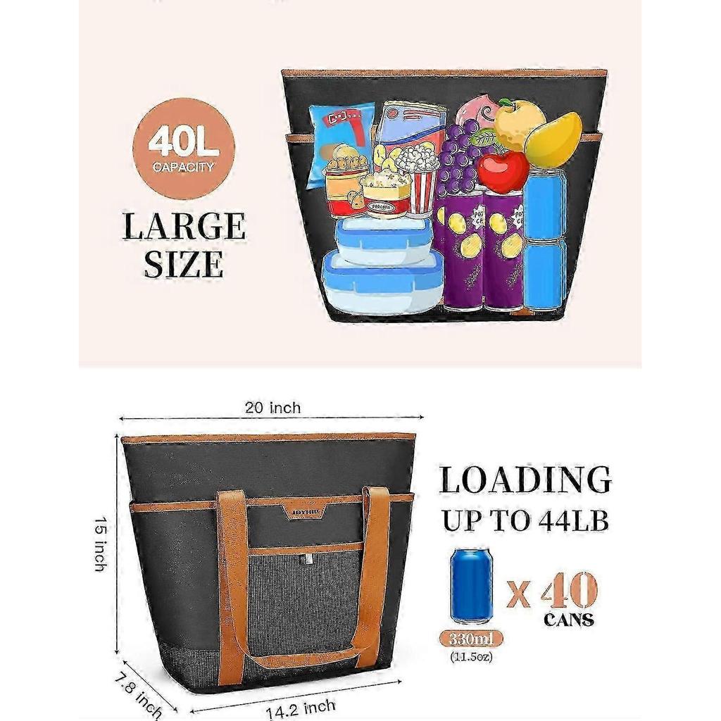 2025 Insulated Leak Proof Reusable Cooler Bag for Grocery Lunch