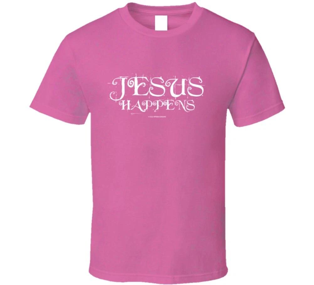 

Jesus Happens Christian Bible Gift T Shirt 4XL