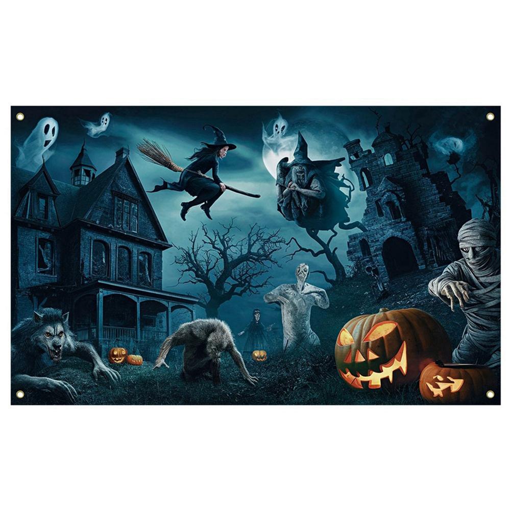 

180*110см Хэллоуин Вечеринка Украшение Задний Фон Ткань Хэллоуин Атмосфера Хэллоуин Украшение Баннер