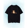 Funny Orange Cat Weightlifting Meme T-Shirt Gym Humor Graphic Tee Summer Short Sleeve Humorous Tops