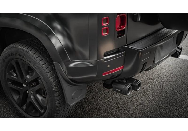 Fit for PLUMB Land Rover New Defender 90/110 Dry Carbon Fiber Chassis Rear Guard Exhaust Pipe Four Outlet Tailpipe Retrofit XS7