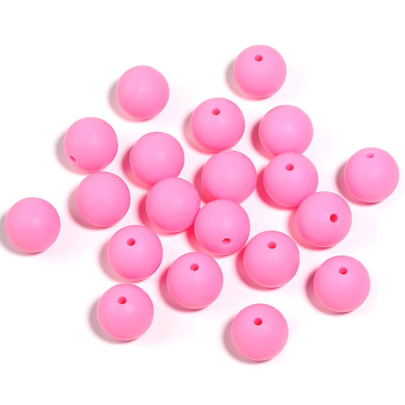 15mm Multi-color Eco-friendly Silicone Macaron Phone Chain & Keyring Jewelry DIY Kit