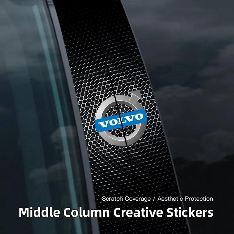 B Pillar Anti Scratch Protective Film Car Center Pillar Decor Trim Sticker For Volvo XC60 XC90 S60 V60 XC40 C40 S90 V90 V40 XC70