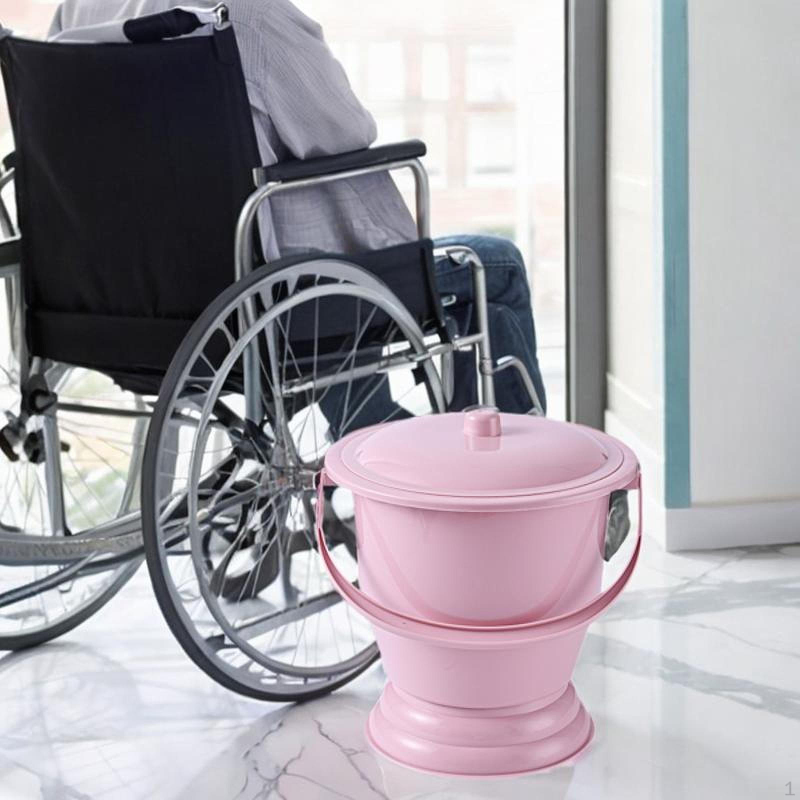 

Ночной писсуар, утолщенный портативный унитаз с крышкой, горшок для подкроватного судна красный