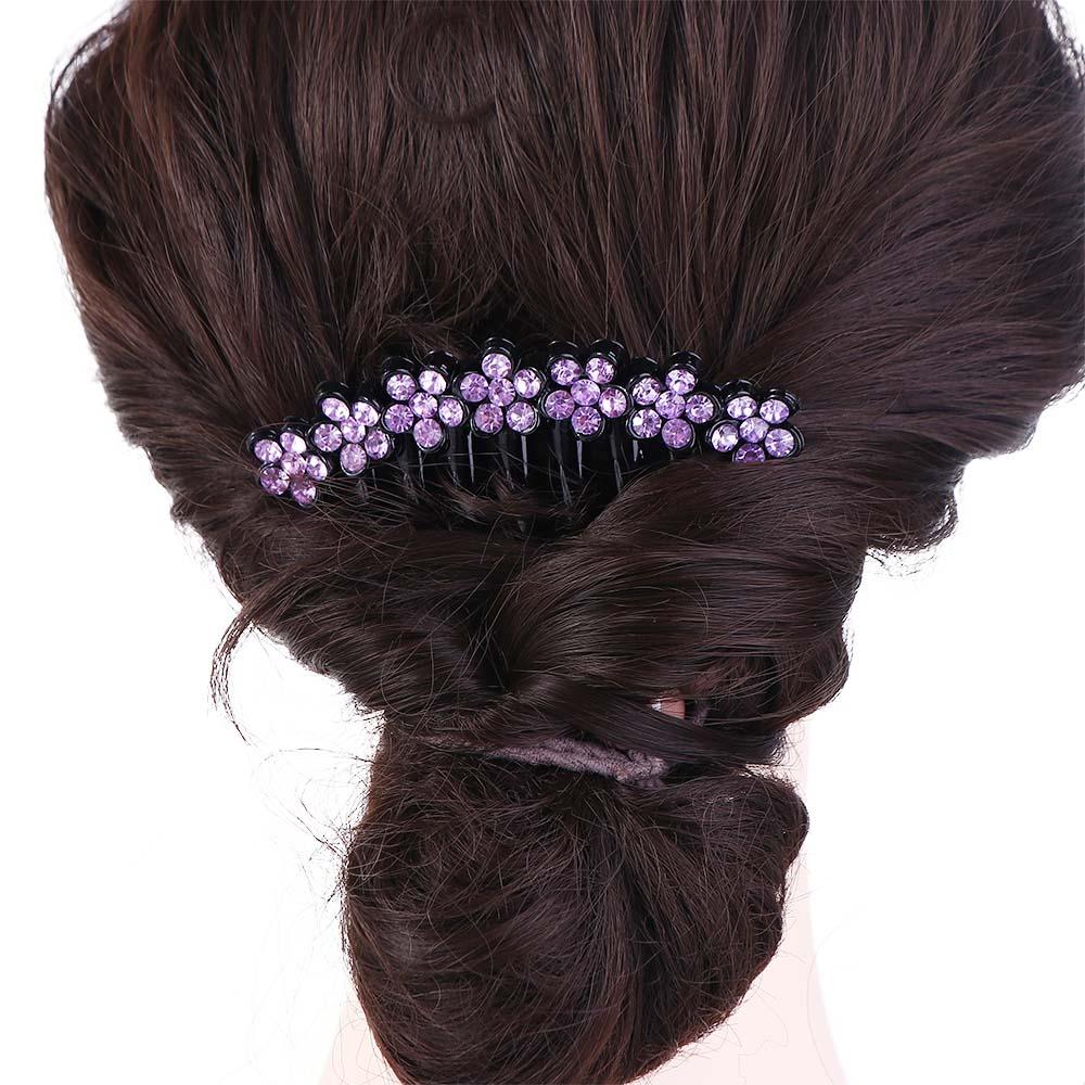 For Girls Mother Gift Mother Headwear Korean Barrettes Crystal Hair Clips Women Hair Comb