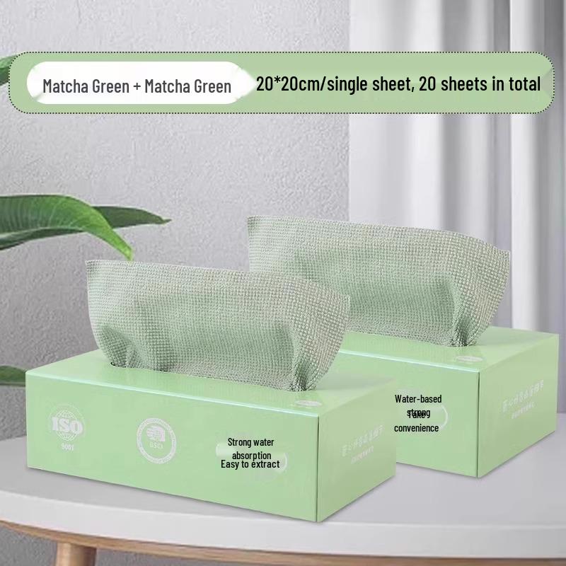 Reusable and Disposable Kitchen Dishcloths - Thick, Washable, Dual-Use Wet & Dry Scouring Pads