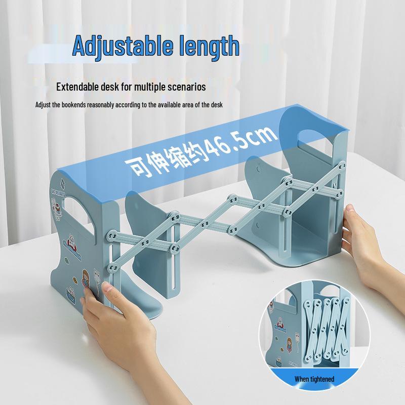 Collapsible Student Book Holder Stand & Bookends Organizer