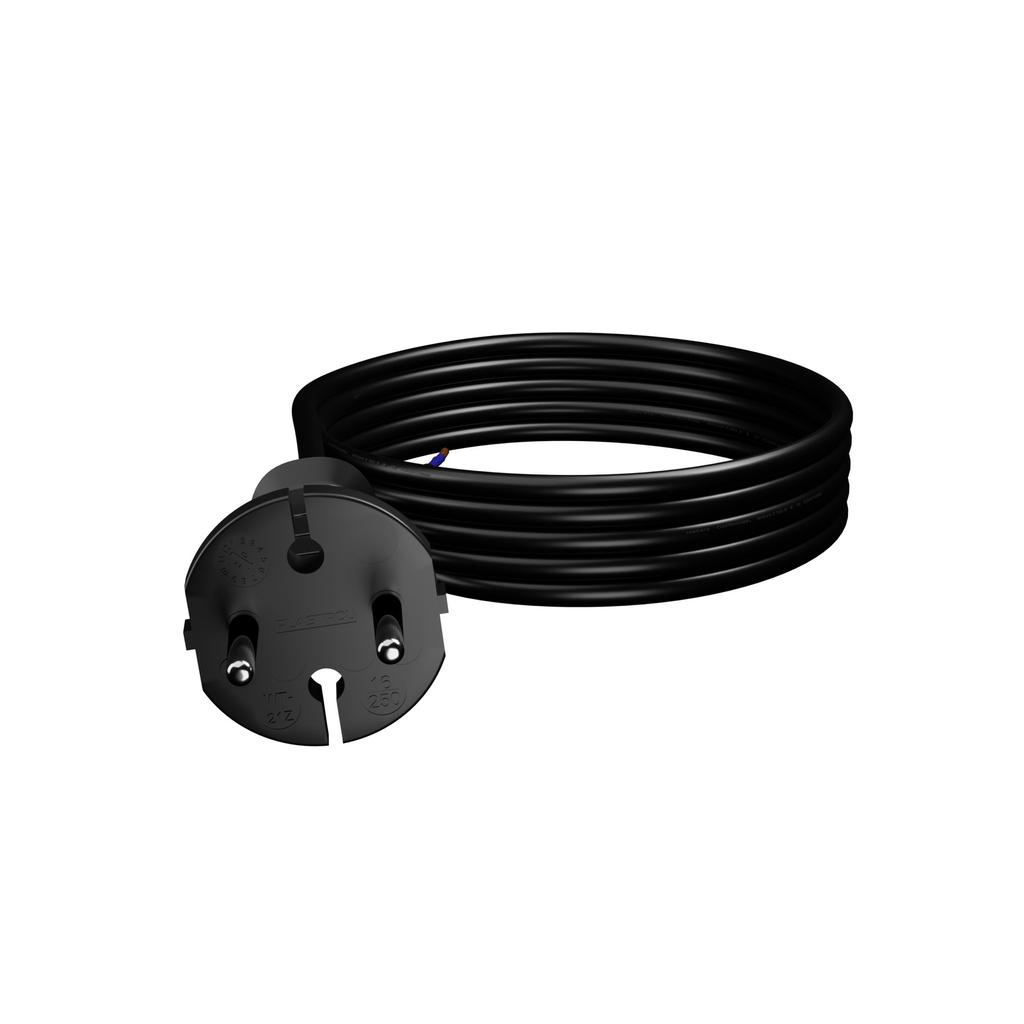 Kabel Zasilający Gumowy Z Wtyczką Prostą 4,5M 2X1Mm2 Typ E H07Rn-F