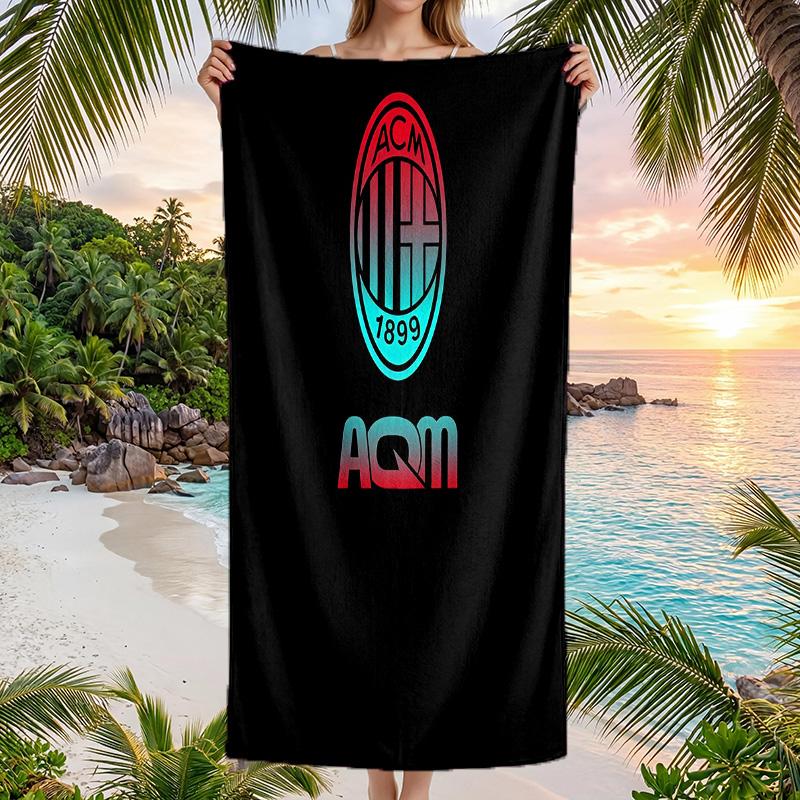 AC Mailand Strandtuch Weiches Mikrofaser Sommerhandtuch Schnelltrocknendes Absorptionsfähiges Handtuch für Strand Schwimmbad Reisen