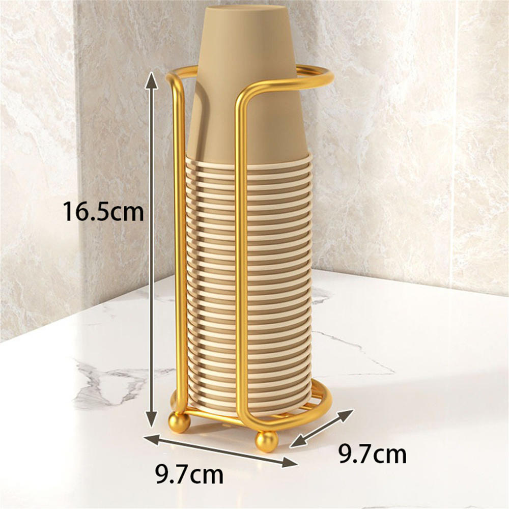 Suport de depozitare pentru pahare de unică folosință Raft Raft Cești de ceai cu apă Dispenser din lemn cu băț mai lung Suport de afișare pentru cani Suport organizator