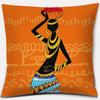 Home Decor Pillowcase Ethnic African Women Polyester  Car Sofa Cushion Cover   45x45cm