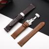 Vintage Calf Leather Watchband 18mm 20mm 22mm for Omega Butterfly Buckle Watch Strap for Huawei Watch GT 4 3 Soft Wrist Bracelet
