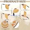 Pack of 5 Handcrafted Wooden Bird Wall Hanging Decorations for Bedroom Living Room Library Scandinavian Home Decors Gift