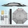 Large Outdoor Fishing Umbrella: Rainproof, Sunshade, Folding, Thickened, UV Protection