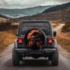 Raven Silhouette Tire Cover - Stylish & Durable Wheel Protector For Trucks, Sedans, Vintage Cars, And Campers, Adds A Unique Fas