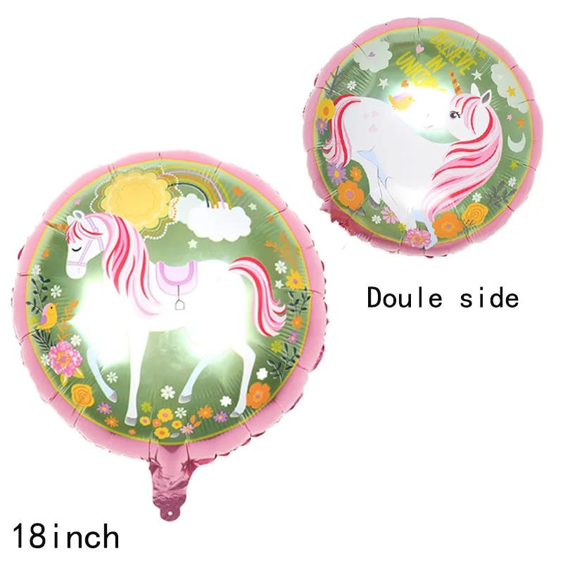 3D Stehender Einhorn Folienballon Junge Mädchen Geburtstagsparty Dekoration Regenbogen Einhorn Party Dekoration Zubehör Kinderspielzeug Geschenke