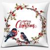 Christmas Series Printed Pattern Cushion Cover Home Living Room Sofa Office Decorative Pillow
