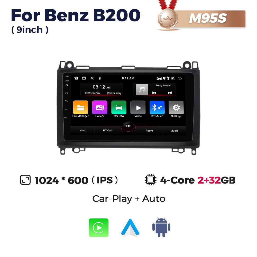 8+256G Android Car Radio Player For Mercedes Benz B200 A B Class W169 W245 Viano Vito W639 Sprinter W906 GPS Intelligent Systems