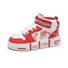Cartoon animation couple animation joint high-top shoes casual white shoes couple student sports board shoes