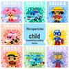 Children's Creative Cartoon Building Blocks - Educational & Trendy Assembly Toys for Birthdays and Student Prizes