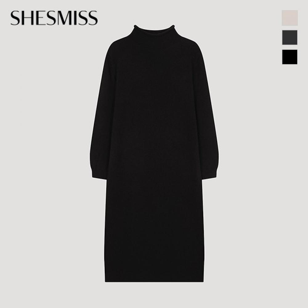  Shs Miss  Wool Half Neck Knit Dress Sskopo42020