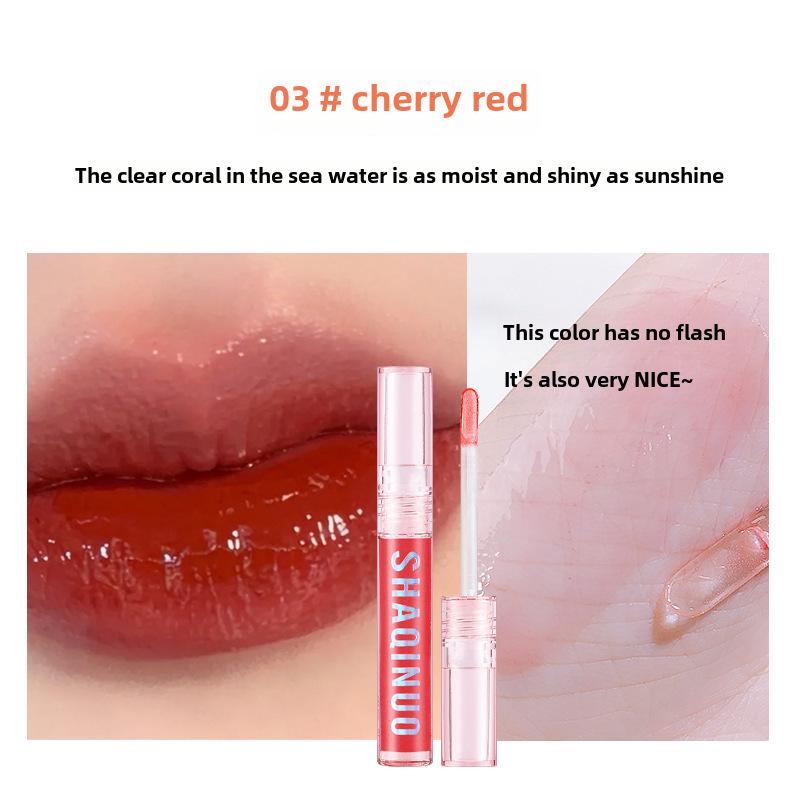4-teiliges Watery Bobo Lippenpflege-Set: Transparenter Glanz, Lippenöl, Feuchtigkeitsspendender Lippenstift für Schüler