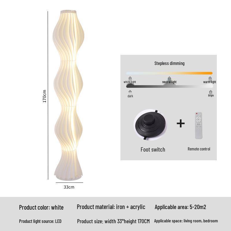 Nordic Designer Floor Lamp - Artistic Atmosphere Light for Living Room or Bedroom