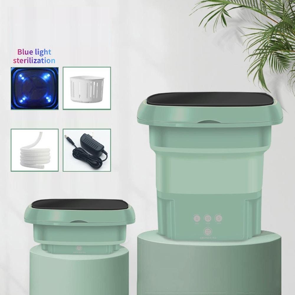 New Folding Washing Machine Portable Mini Socks Underwear Cleaning Machine Chocolate Color Home Appliance