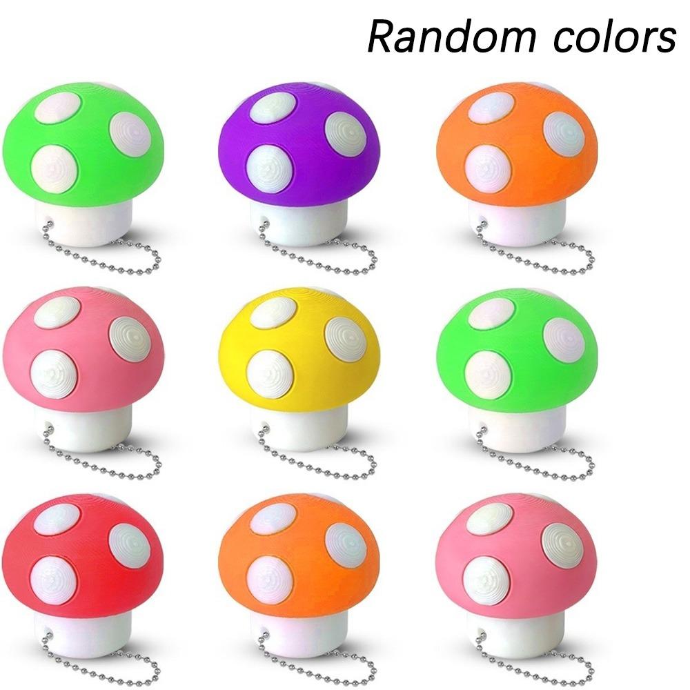 

Key Button Finger Keyboard Artificial Mushroom Clicker Toy Fidget Toys Decompression Gadget Random colors