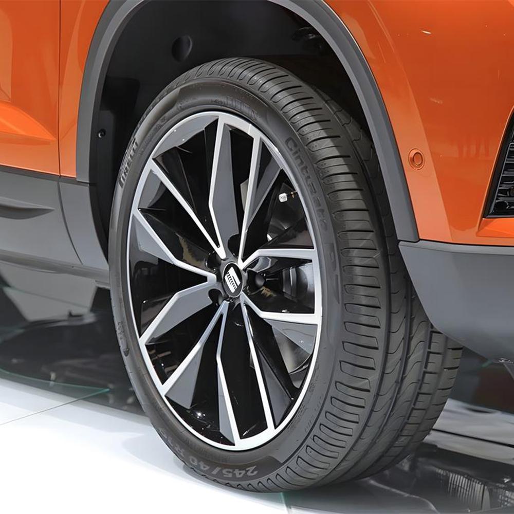NBNY6 55/63MM Car Emblem Wheel Center Hub Cap Rim Refit Cover Accessories For Seat FR Cupra Ateca Leon Mk1 Mk2 Mk3 5f lbiza 6f Toledo