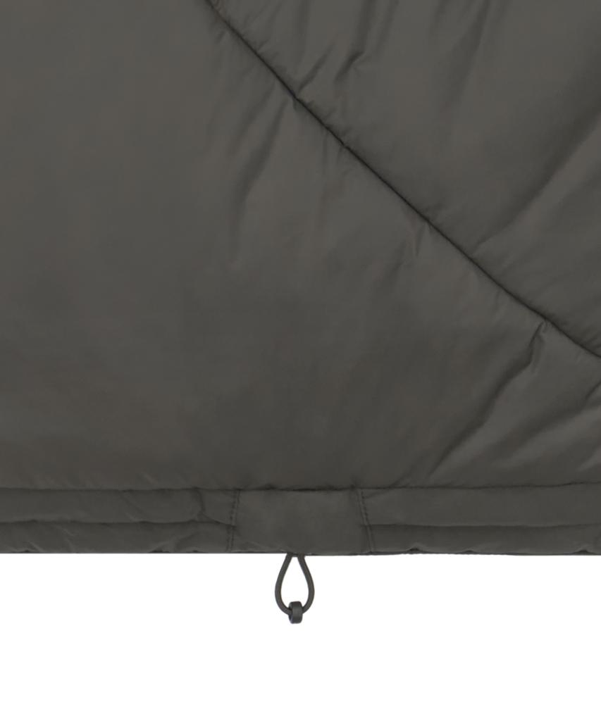 Musinsa Standard Oversized High-Neck All-Round Padded Jacket [Khaki Gray]