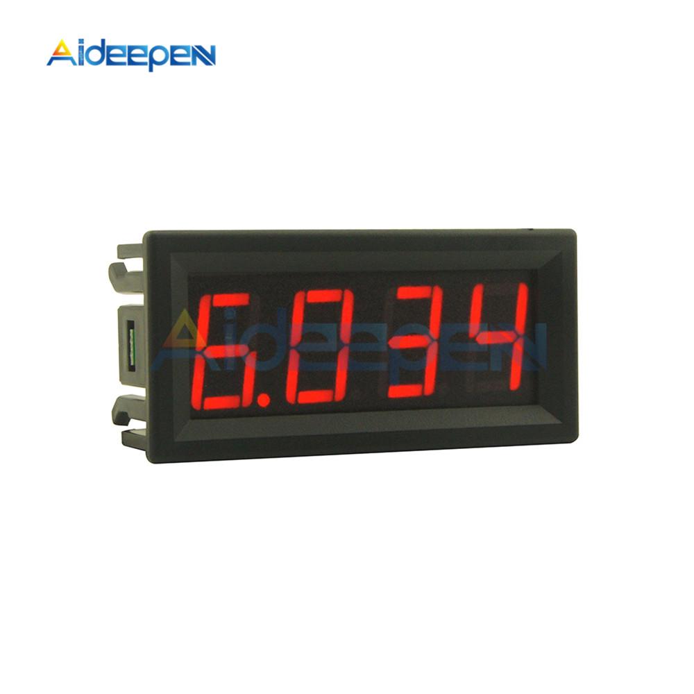 0-10A 0.56 inch LED Digital Ammeter Current Panel Meter Gauge 4 Bit Current Instrument Tool Car Motocycle Ammeter Monitor Red